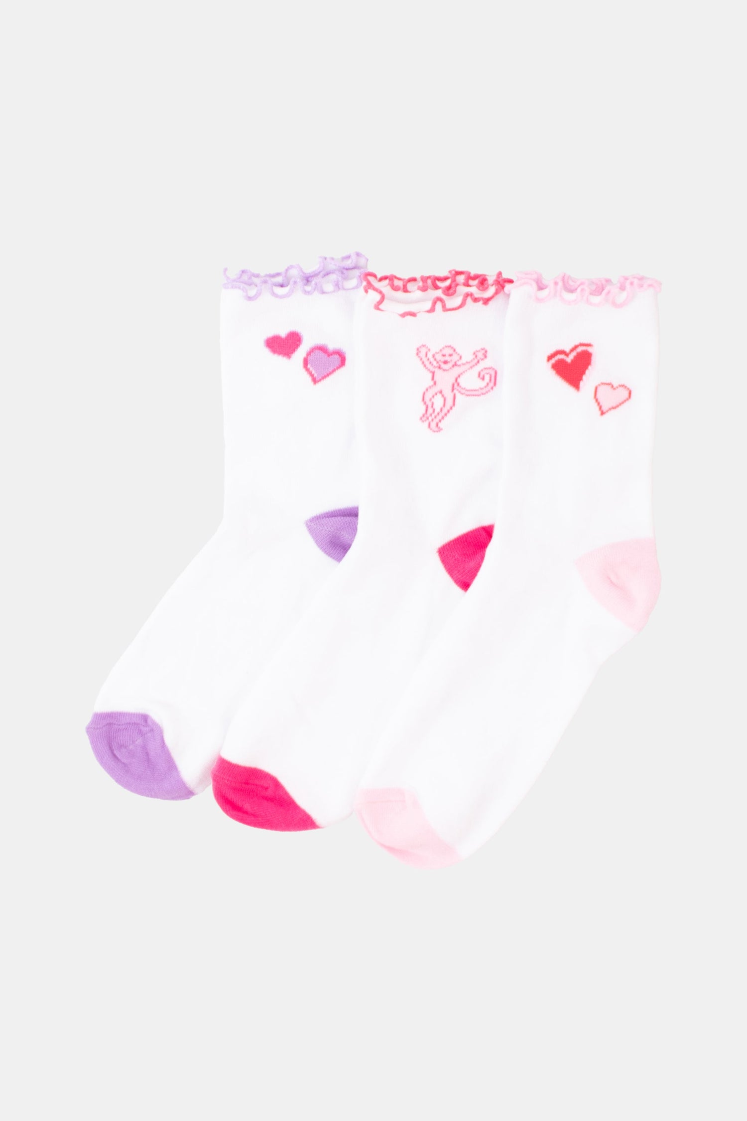 Roller Rabbit Valentines Ruffle Sock Pack
