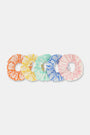 Roller Rabbit Multi Fan Geo Scrunchie Set Of 5