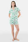 Roller Rabbit Green Ski Toile Polo Pajamas