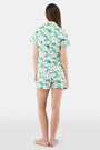 Roller Rabbit Green Ski Toile Polo Pajamas