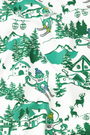 Ski Toile Long Sleeve Polo Pajamas
