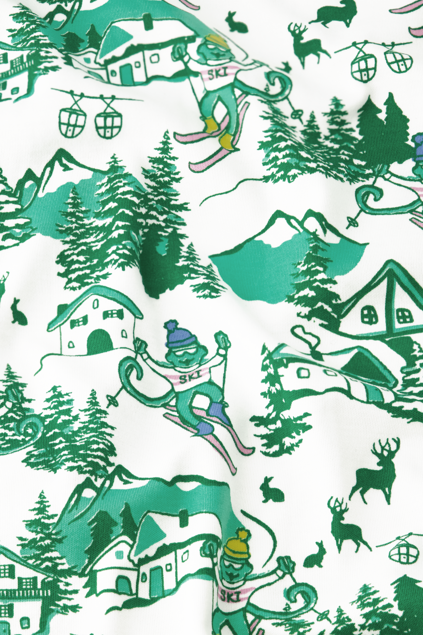 Ski Toile Polo Pajamas
