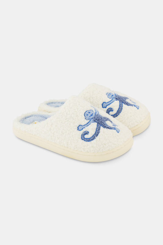 Monkey Star Fuzzy Slipper
