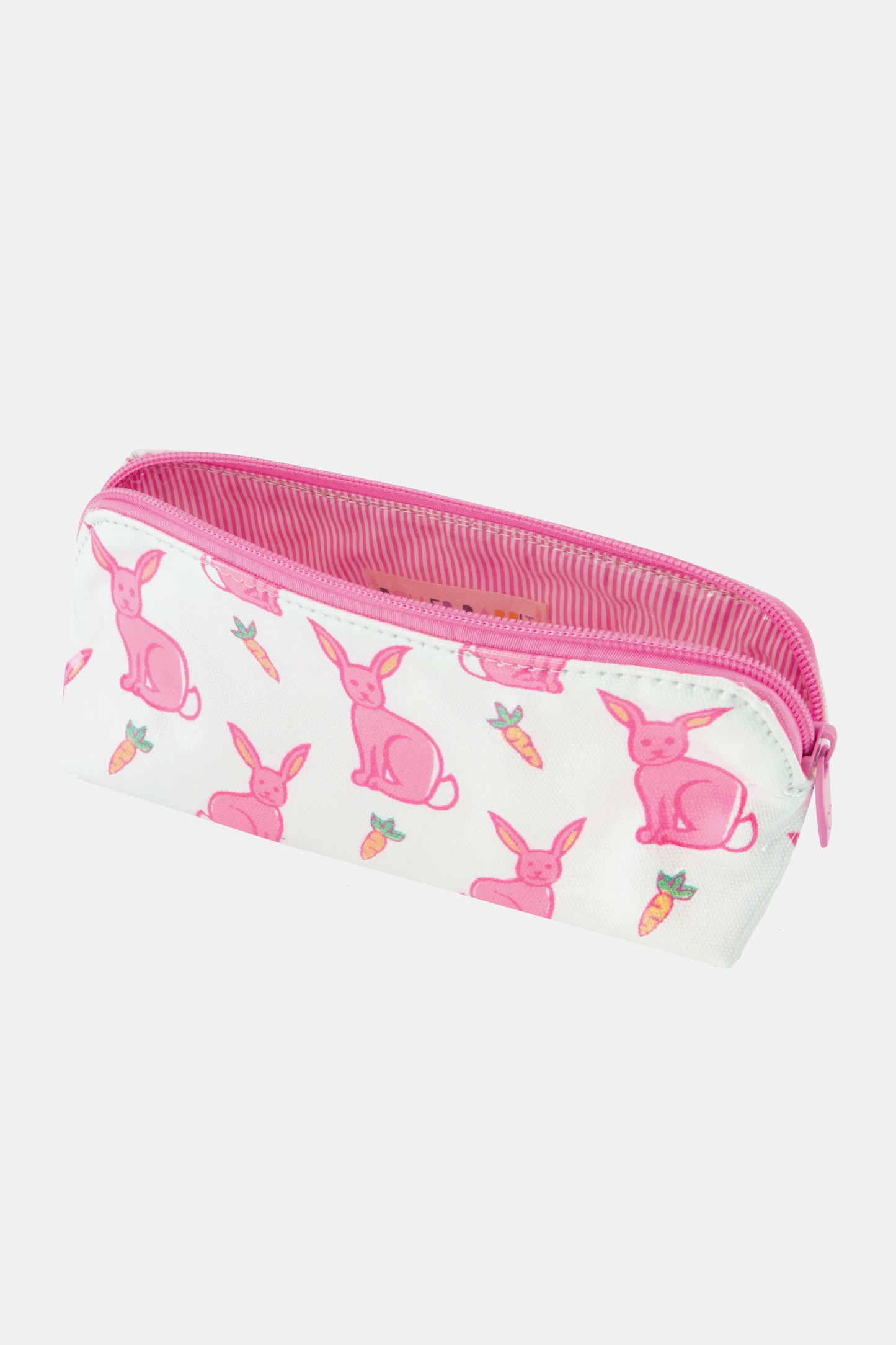 Roller Rabbit Pink Romy Rabbit Makeup Bag