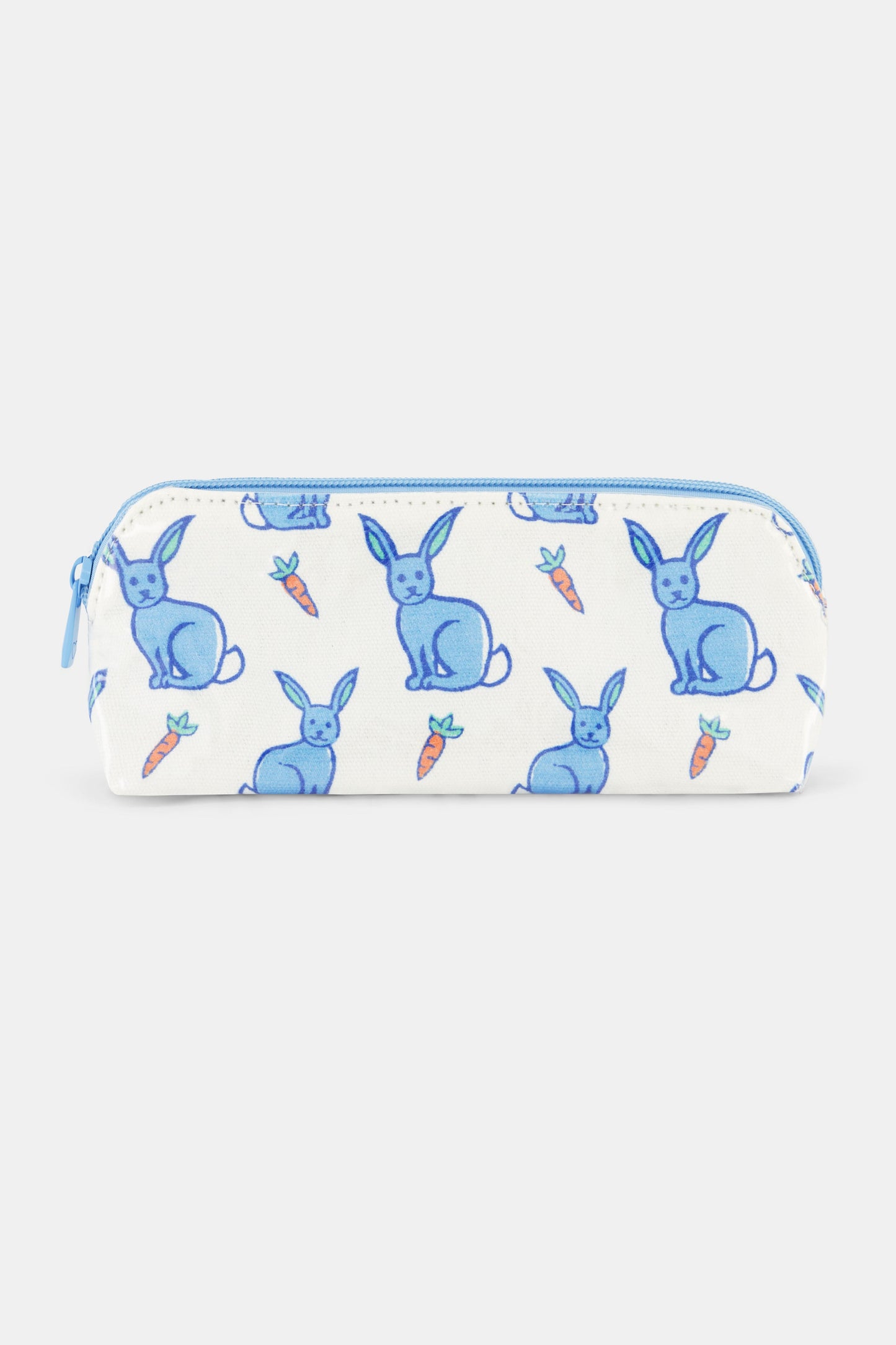 Roller Rabbit Blue Romy Rabbit Makeup Bag