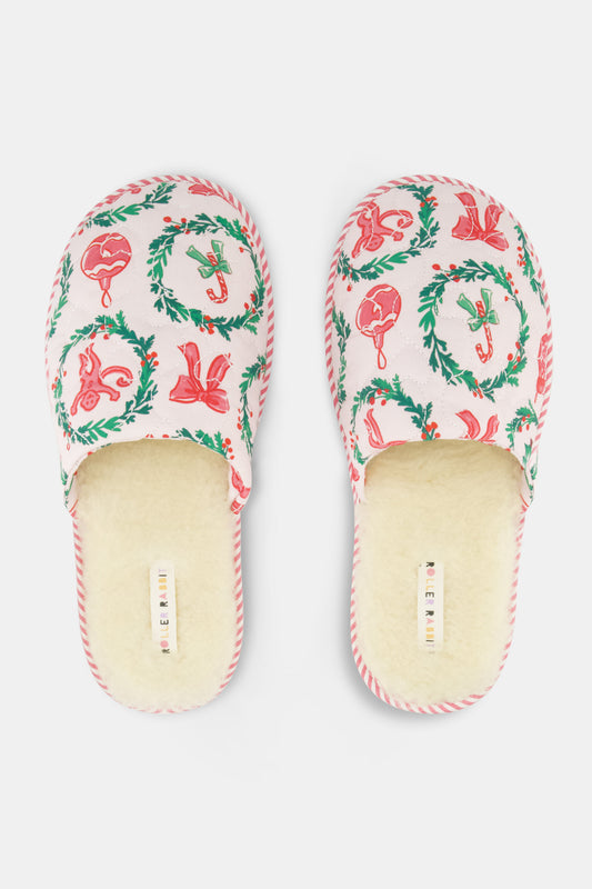Tis The Season Quilted Slipper
