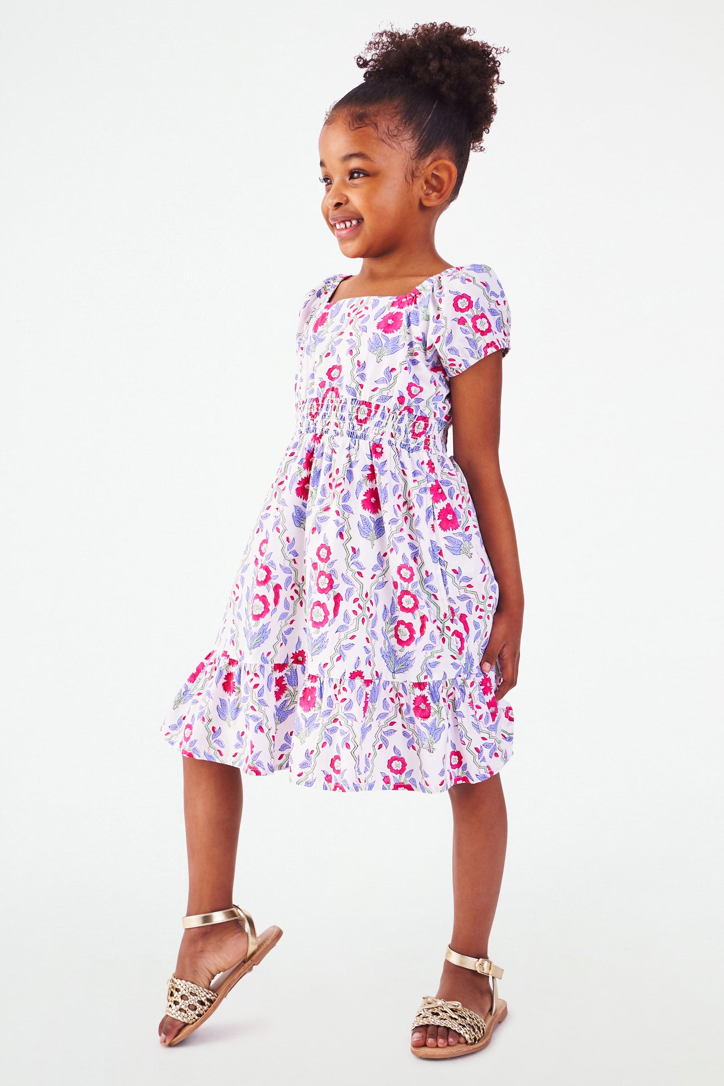 Kids Trellis Floral Arna Dress