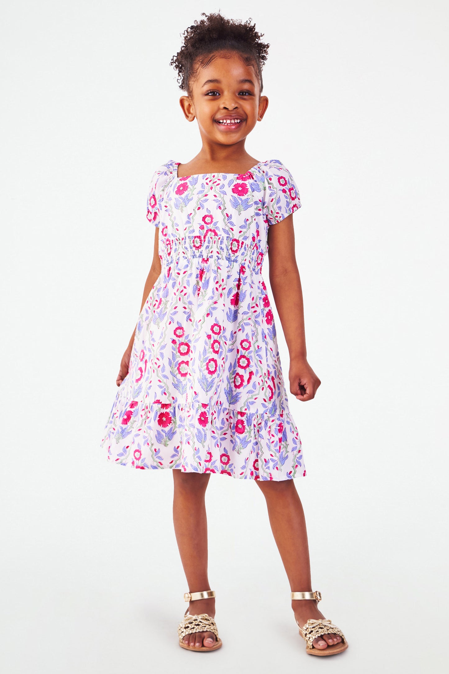 Kids Trellis Floral Arna Dress