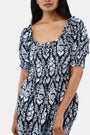 ROLLER RABBIT NAVY TRELLIS FLORAL MAREN DRESS