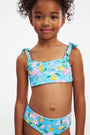 Kids Lemon Blossom/Tuiles Cora Reversible Bikini
