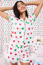Big Holiday Hearts Polo Pajamas