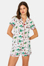 ROLLER RABBIT GREEN SNOW VILLAGE POLO PAJAMAS