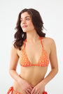 Roller Rabbit Monkey Serena Bikini Top Tangerine