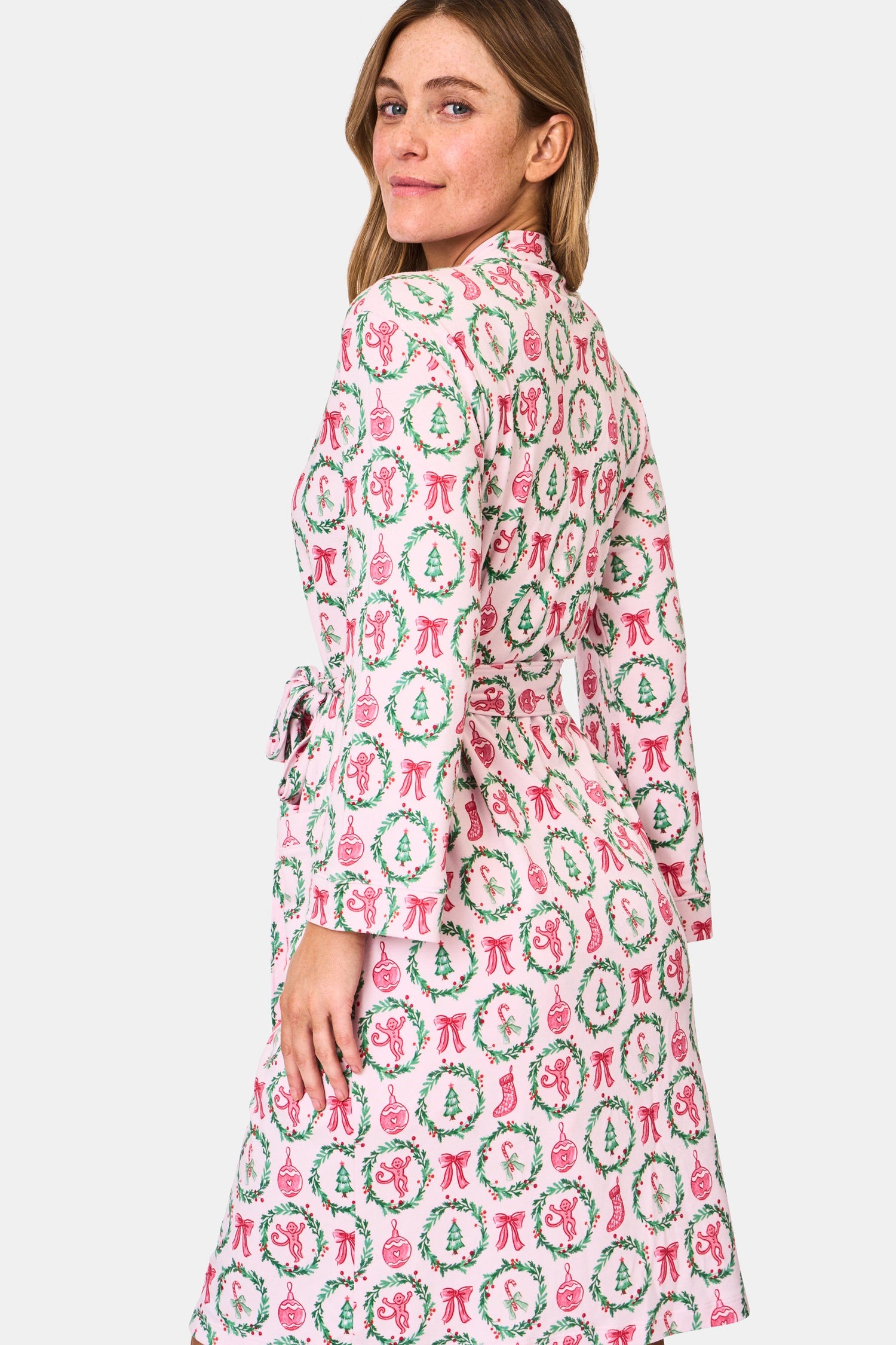 Roller Rabbit TIS THE SEASON TRIXIE ROBE- Pink