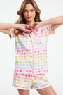 Watercolor Hearts Polo Pajamas