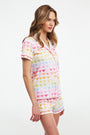 Watercolor Hearts Polo Pajamas