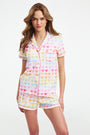 Watercolor Hearts Polo Pajamas