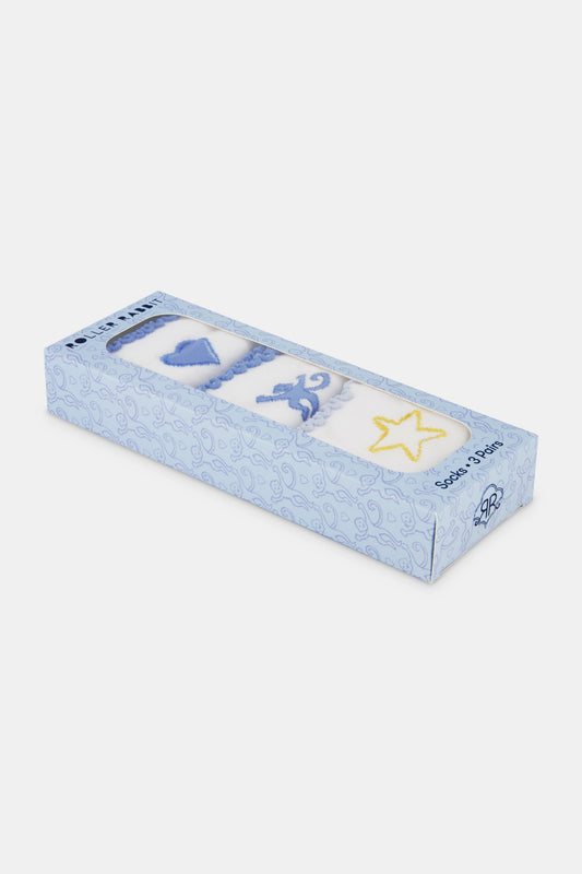Starlight Ruffle Socks Set Of 3