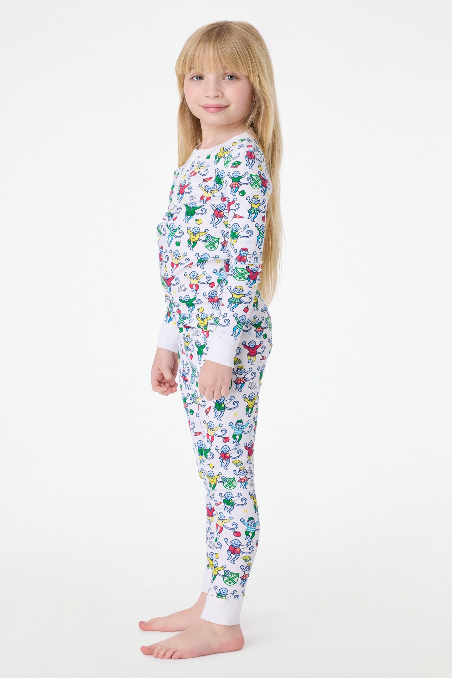 Roller Rabbit Kids Back To School Monkey Pajamas