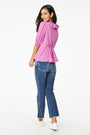 Roller Rabbit Orchid Crinkle Brita Blouse