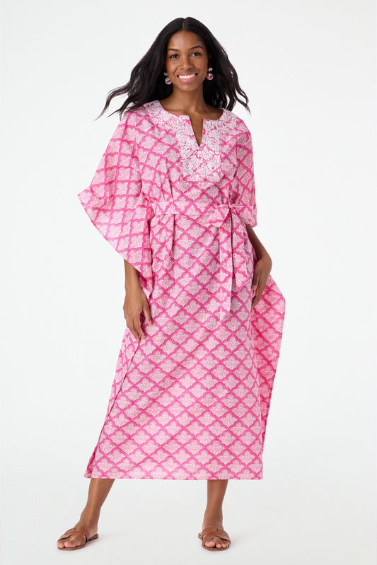 Roller Rabbit Hot Pink Jemina Nella Caftan