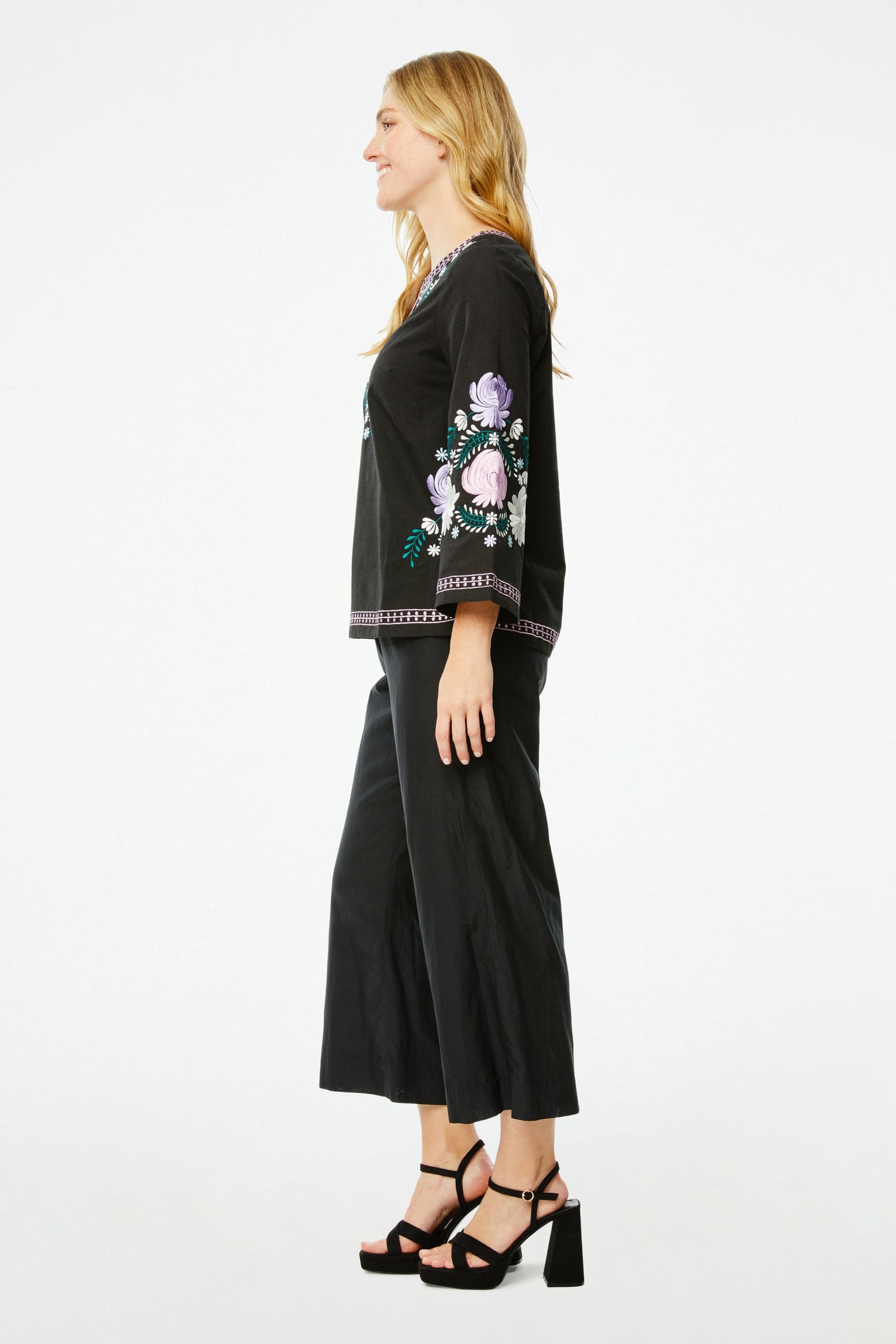 Roller Rabbit Lucena Embroidered Julia Top