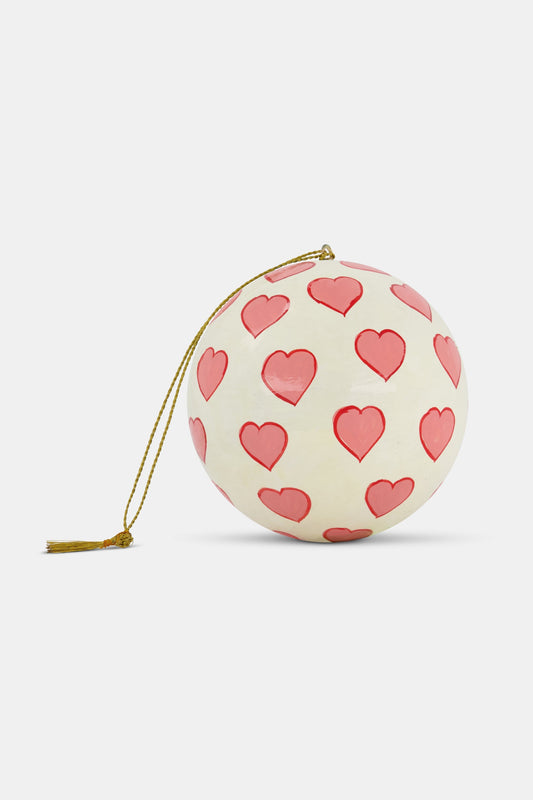 Roller Rabbit Pink Hearts Ornament