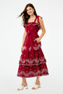 Roller Rabbit Peonia Embroidered Eleanor Dress