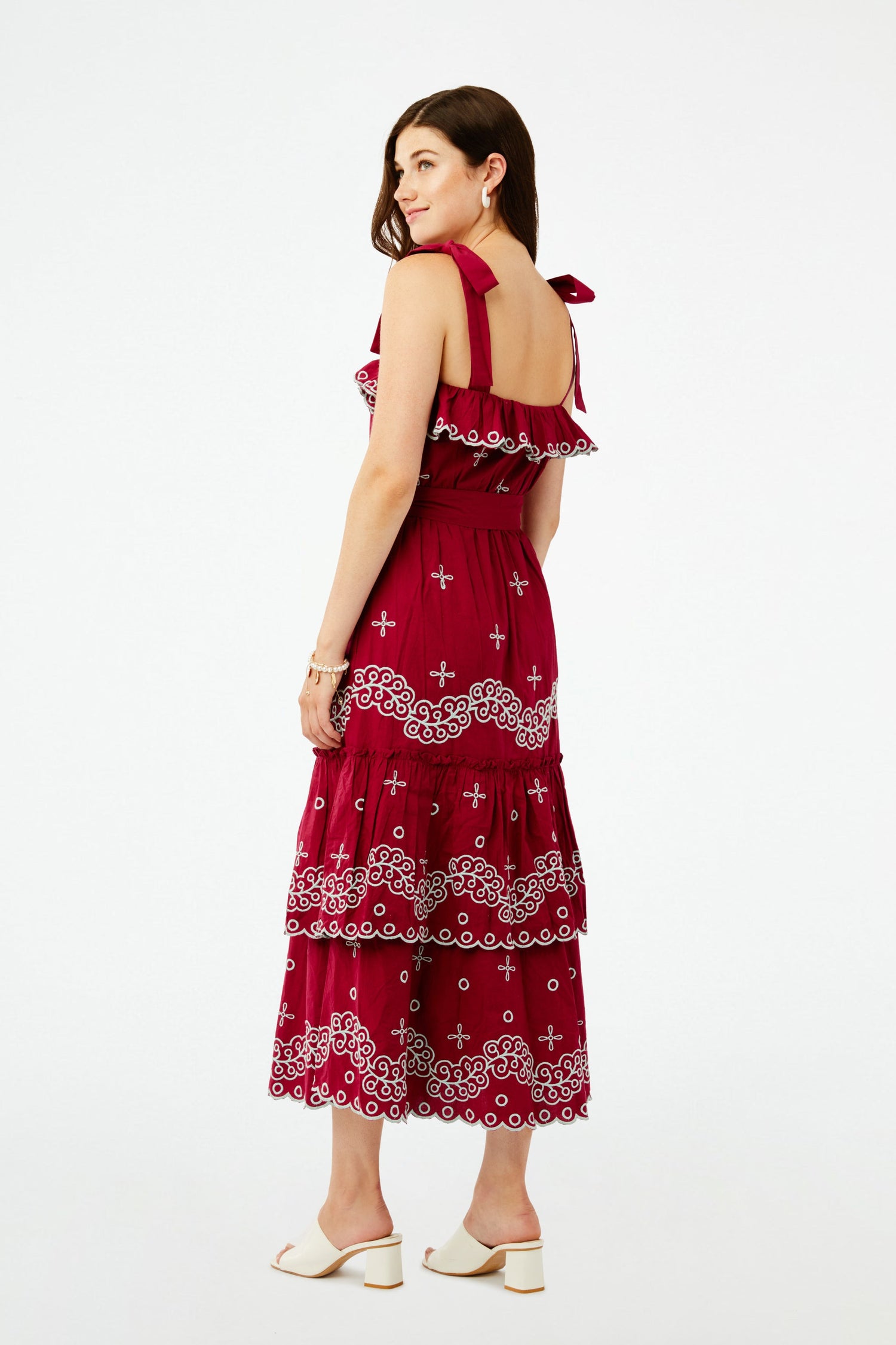 Roller Rabbit Peonia Embroidered Eleanor Dress