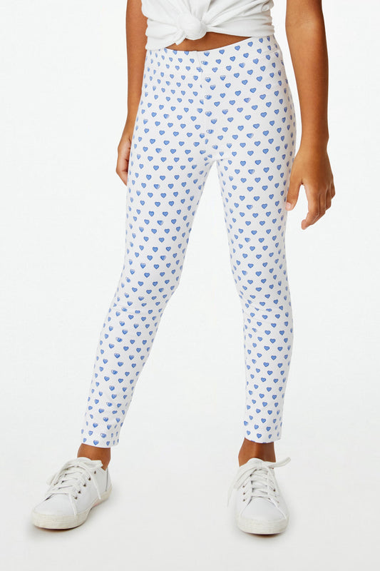 Roller Rabbit Blue Kids Hearts Leggings