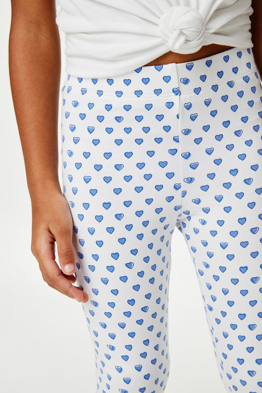 Roller Rabbit Blue Kids Hearts Leggings