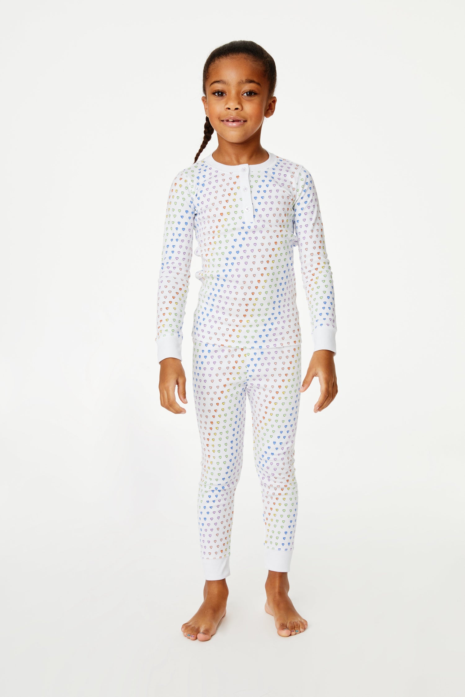 Roller Rabbit Rainbow Kids Disco Hearts Pajamas