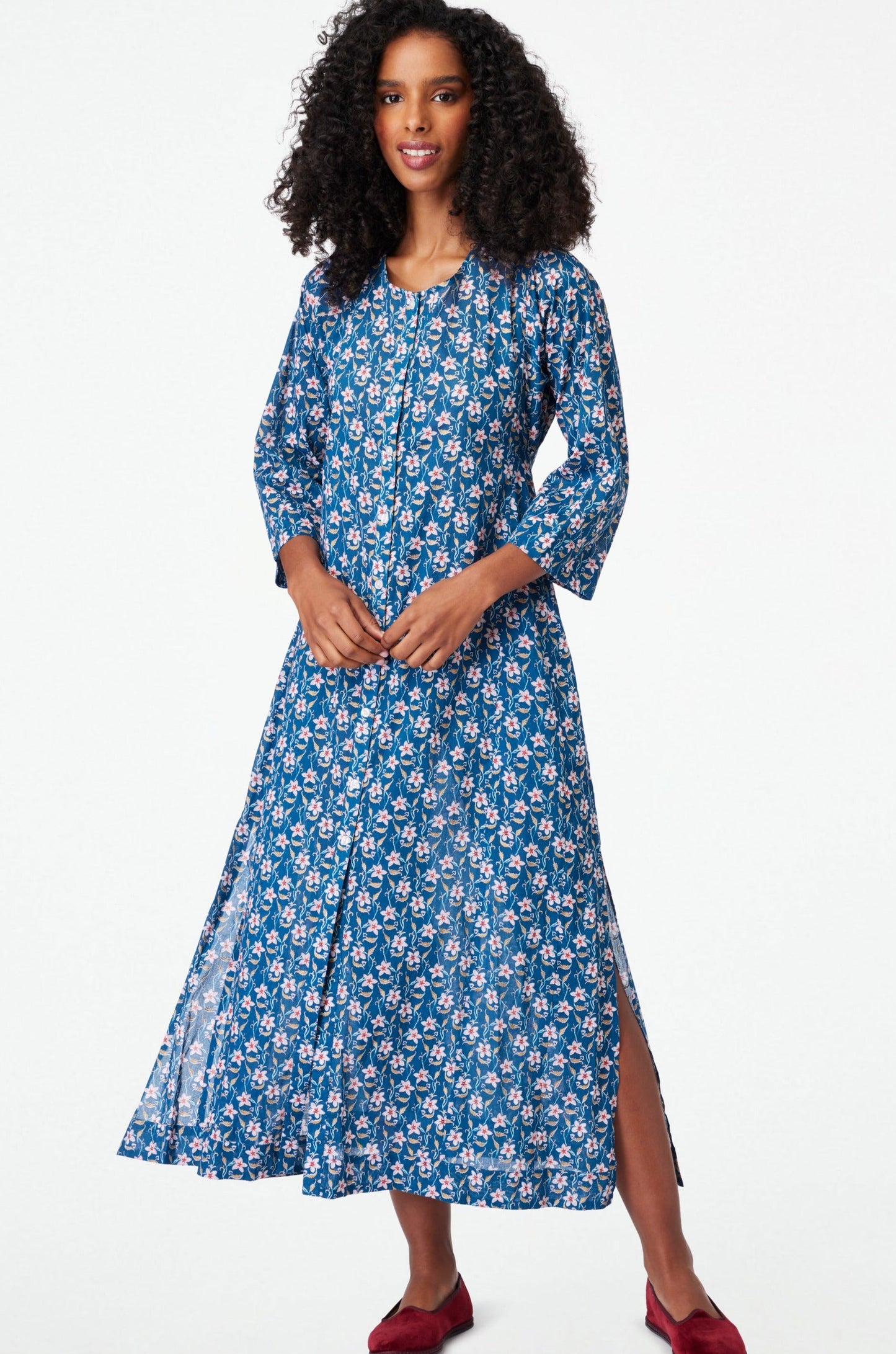 Roller Rabbit Jasmine Floral Anu Long Kurta