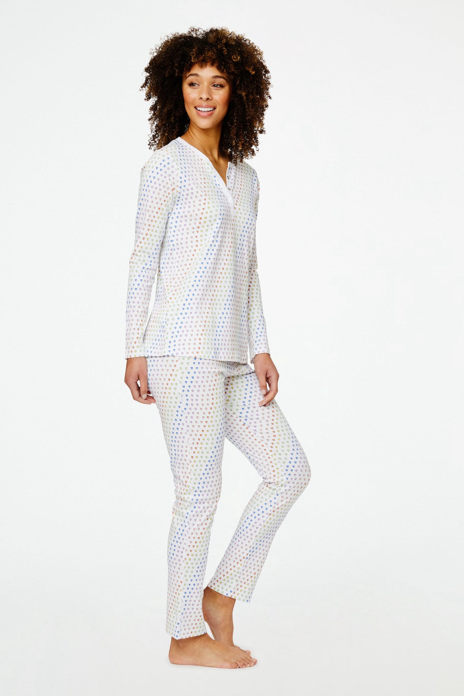 Roller Rabbit Rainbow Disco Hearts Pajamas